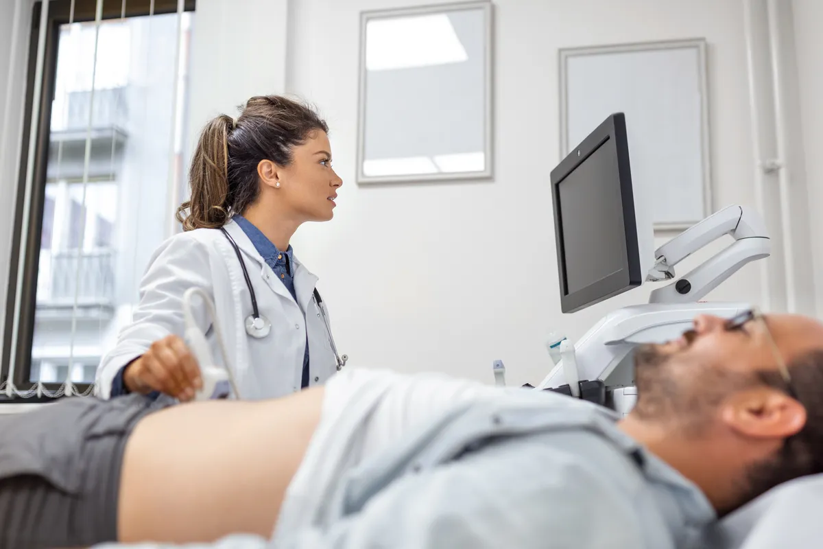 FibroScan liver assessment procedure
